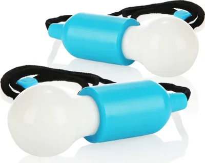 Produktbild von com-four® 2x LED Hängelampe mit Zugschalter, kabellose Hängeleuchte, batteriebetriebene Glühbirne mit Schnurschalter, für Camping, Festivals, Schränke, Keller und Outdoor