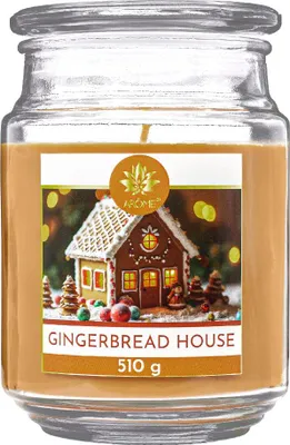 Image de ARÔME Bougie 510 g, en verre, Gingerbread