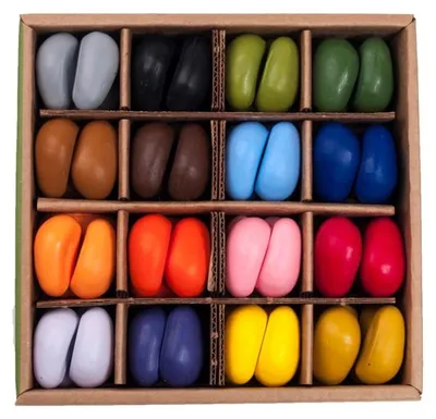 Obrázek produktu pro Voskové pastelky Crayon Rocks Just Rocks in a Box - sada 4 x 16 barev