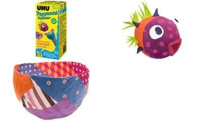 Produktbild von UHU Pappmaché Kleister, lösemittelfrei, Pulverform