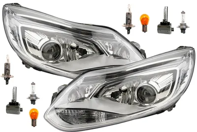 Produktbild von Scheinwerfer passend für Ford Focus 2011-2014 mit Leuch. Satz Links Rechts 2004299 1751051 1856841 1844114 1799269 1781168 2004298 175105 Johns