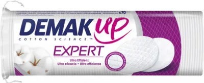 Produktbild von Demak'up Wattepads Expert 70 Stück, rund