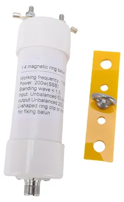 Image de 1:4 Balun adapté aux antennes Windom, de 1 à 56 MHz, de 50 Ω à 200 Ω, 200 W. Transformateur d'impédance pour ondes courtes