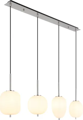 Immagine prodotto di Luce a sospensione per la sala da pranzo Luce a sospensione per il tavolo da pranzo del soggiorno Lampada a sospensione 15345-4NO