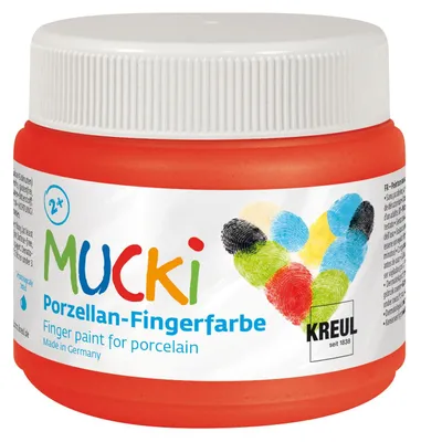 Image de Peinture pour les doigts "MUCKI", rouge, 150 ml, KREUL