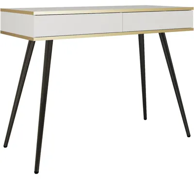 Productafbeelding van Make-uptafel ARA T102, wit en zwart