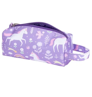 Immagine prodotto di Astuccio per matite per bambini ALLC colorato con grande appendino (unicorno viola)