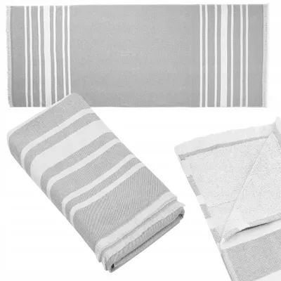 Obrázok produktu pre Piruu Hammam uterák s strapcami z bio bavlny na pláž a saunu 80x180 cm