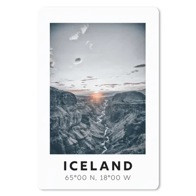 Produktbild von MuchoWow® Mauspad Mousepad Island - Berge - Sonnenuntergang 18x27 cm - Mousepads - Maus Mat - Pad - Mausunterlage