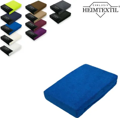 Produktbild von Frottee Spannbettlaken Rundumgummizug Marke 90 x 200 cm Royalblau
