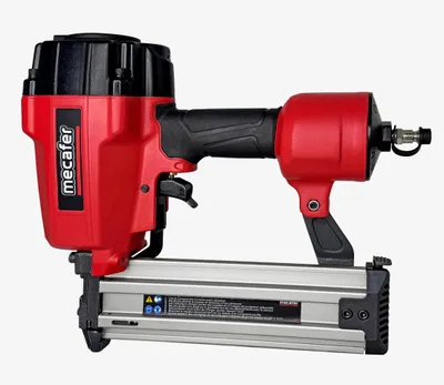 Pneumatischer Nagler mit Nagelset, für Nägel 18–64 mm, rot