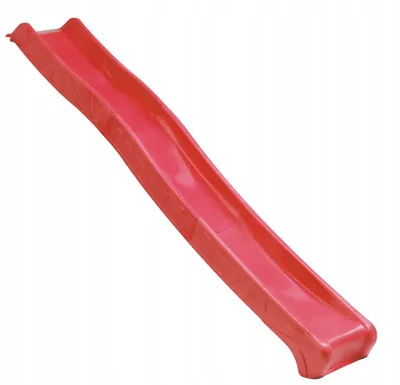 Image de 4iQ Toboggan pliable Slide "ROCLI" Rouge 150 Toboggan pour enfants 300 cm de long