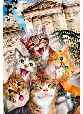 Produktbild von Wooden.City Holzpuzzle 200 Teile Katzen London