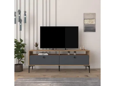 Obrázok produktu pre Skye Decor, TV stolík - Lamele 1 (dub + antracit)
