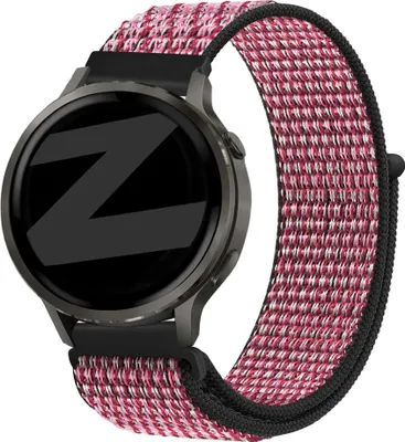 Produktbild von Bandz Nylon-Laufband (18mm) - Geeignet für Garmin Vivoactive 4s / Vivomove 3s / Venu 2s / Venu 3s / Forerunner 255s / Forerunner 265s / Venu 4 - 41mm - True Berry