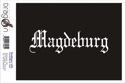 Produktbild von Aufkleber / Autoaufkleber - JDM / Die cut / Auto / OEM - Stadt Magdeburg - 200x60mm schwarz - Heckscheibe / Heckscheibenaufkleber