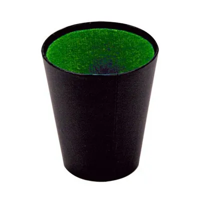 Produktbild von Basic Würfelbecher 9 cm schwarz grün