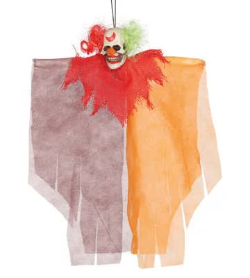 Image de squelette de clown effrayant à suspendre poupée d'environ 30 cm