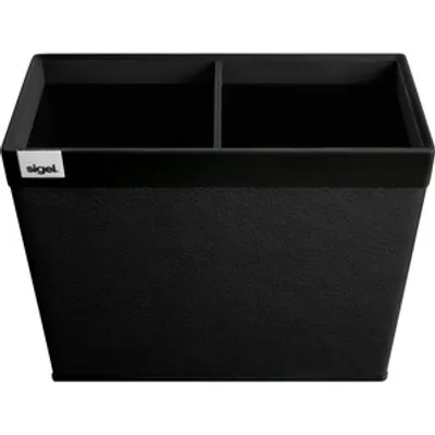 Produktbild von SIGEL SA535 Stifteköcher Cintano : S, Kunstleder, schwarz