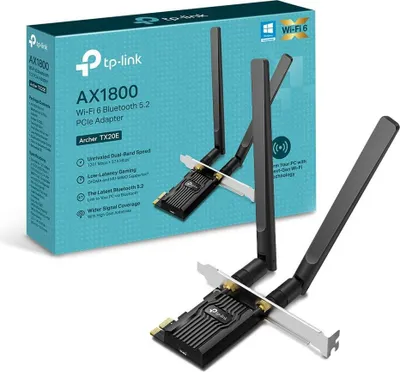 Immagine prodotto di TP-LINK Archer TX20E Adattatore PCI Express Wi-Fi 6 AX1800 Bluetooth 5.2