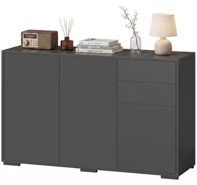 Productafbeelding van HOMCOM Dressoir, opbergkast, multifunctionele kast met 2 lades en 3 deuren