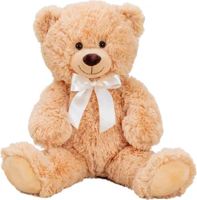 Produktbild von Teddybär hellbraun mit Schleife 56 cm Kuscheltier Teddy