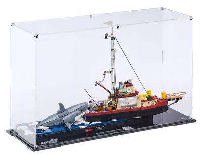 Obrázek produktu pro Černá vitrína pro stavebnici LEGO® 21350 Ideas – Bílý velryba