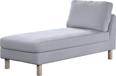 Productafbeelding van Dekoria bekleding voor Karlstad chaise longue zonder armleuningen, kort, grijs. Bekleding voor Karlstad chaise longue zonder armleuningen