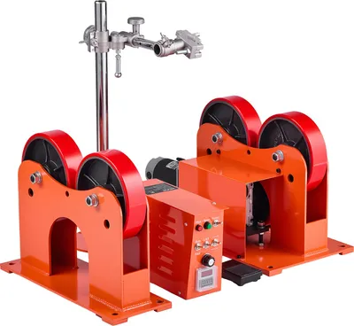 Produktbild von VEVOR Drehrollen-Verbindungsrolle 1000 kg, Schweißdrehrolle Drehzahlbereich von 80-600 mm/min, PolyurethanRollen, Schweißgerätehalterung für Rohr- & Tankmontage, Drehpositionierer für Schweißgeräte