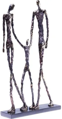 Productafbeelding van Ibenzoa® Zwarte decoratieve sculptuur van hars – een elegant accentstuk voor woonkamer, kantoor en dressoir