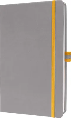 Produktbild von SIGEL LS101 Notizbuch linescape - liniert - ca. A5 - hellgrau, gelb - Hardcover - 176 S. -