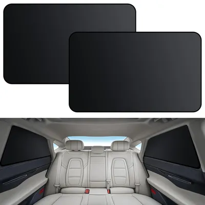 Image de Pare-soleil magnétique pour voiture, pare-soleil universel pour vitres latérales, rideau occultant pour vitres de voiture, protection contre les UV, préservation de l'intimité, lot de 2