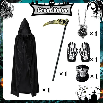 Zdjęcie produktu dla Omgoods - Kostium diabła na Halloween z akcesoriami dla dzieci