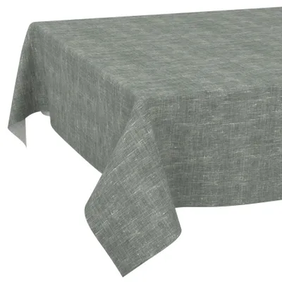 Tischdecke Melliert Pastelblau 260x140cm Schnittkante, Hauptbild