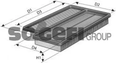 Produktbild von Coopersfiaam Filters Luftfilter  PA7702