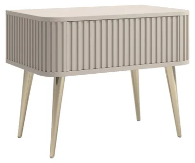 Obrázek produktu pro Selsey Ovarlo - Noční stolek se zásuvkou, béžová, 63 cm