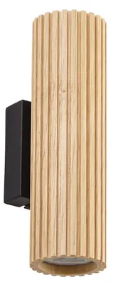 Produktbild von Lindby Wandleuchte Stralino, 2-flg., Höhe 22 cm, Holz