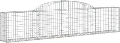 Obrázok produktu pre vidaXL Gabión s vysokým oblúkom 300x30x60/80 cm Pozinkované železo