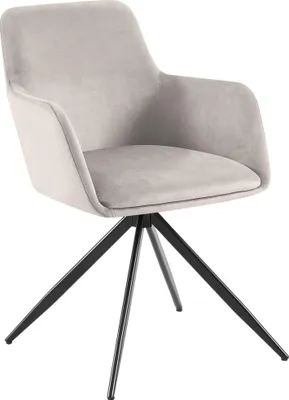 Produktbild von Esszimmerstuhl PELON - Samt Grau 56x62x81 cm | Essstühle Esszimmerstühle Küchenstühle Wohnzimmerstühle