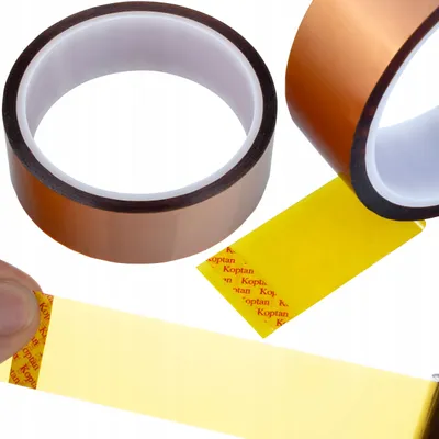 Immagine prodotto di Rosfix Nastro Kapton – Resistenza Alle Alte Temperature Fino a 240°C | Spessore 0,05 mm, Larghezza 40 mm, Lunghezza 33 m
