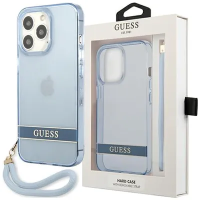 Produktbild von Guess Guhcp13Lhtsgsb Iphone 13 Pro / 13 6,1"" Niebieski/Blau Hardcase Transluzent Stap