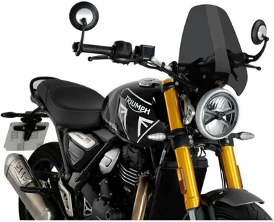 Immagine prodotto di Cupolino PUIG naked sport fumè scuro omologato ABE per Triumph
