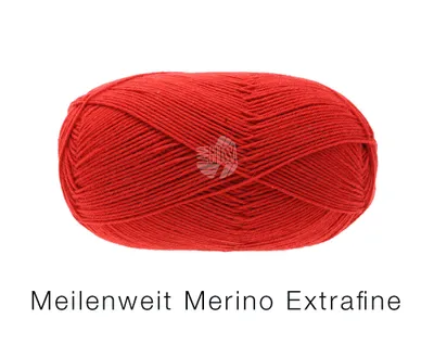 Produktbild von Meilenweit 100 Merino Extrafine Uni 2408 | Rot