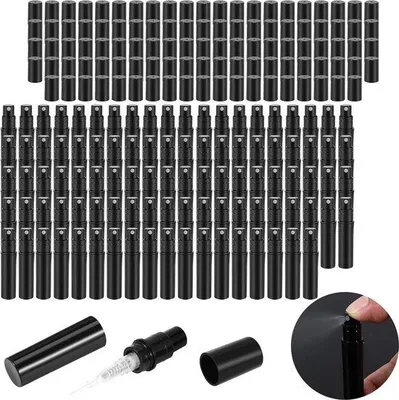 Produktbild von 2 ml schwarze Plastikparfüm-Sprühflasche