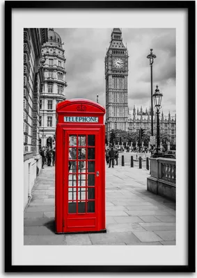 Produktbild von Bild - Bilderrahmen - Foto - 70 cm x 100 cm - MDF - Rahmen - Wandkunst - London England
