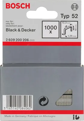 Image de Bosch 1000 Agrafes 10/12,3mm Type52