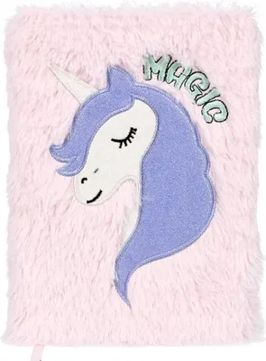 Produktbild von Plüsch-Notizbuch A5 Pastell Einhorn 0763