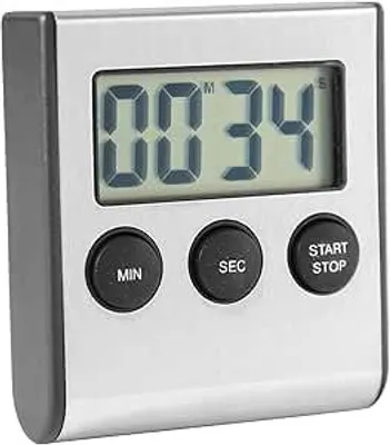Image de Minuteur de cuisine numérique - Avec dos magnétique et alarme sonore - Pour la cuisine - 1 pièce