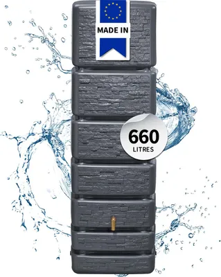 Image de Récupérateur d'eau GARANTIA rectangulaire gris, 330 l
