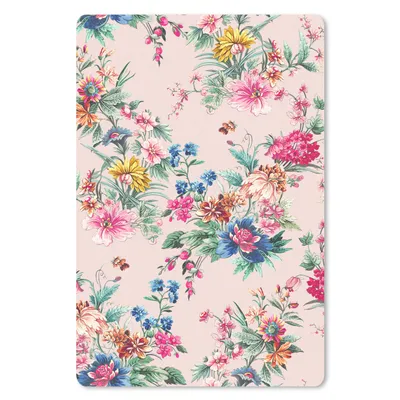 Produktbild von MuchoWow® Mauspad Mousepad Blumen - Rosa - Pastell 18x27 cm - Mousepads - Maus Mat - Pad - Mausunterlage
